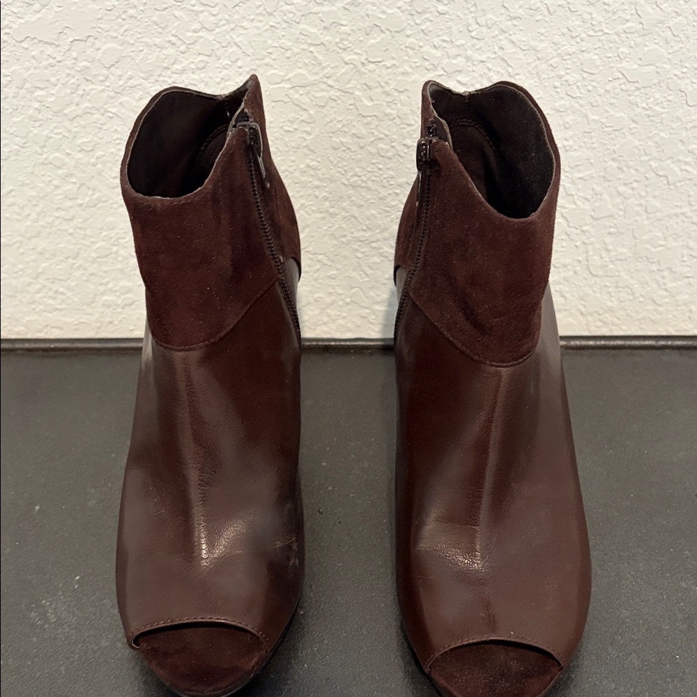 Nine West Dark Brown Ankle Booties